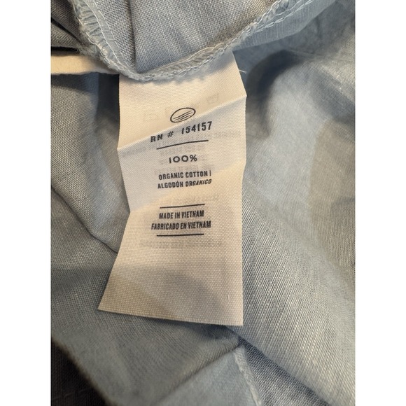 United by Blue‎ Impact Womens Dress Sz L Babydoll Organic Cotton Pockets Preppy - Picture 9 of 9